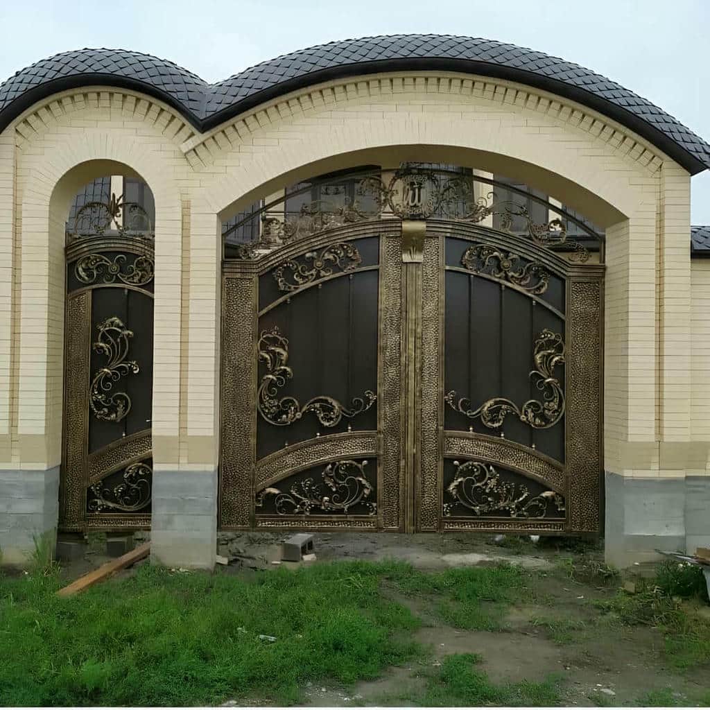 درب پارکینگ ساده پروفیلی ریلی برای اجرای ورودی کمعمق