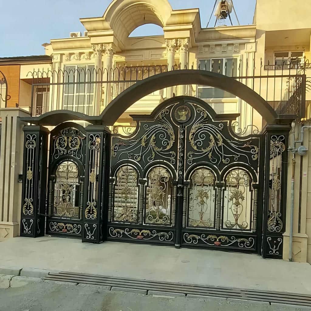 درب ویلایی پارکینگ دو لنگه برای سفارش محوطه ویلا