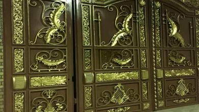 12 نمونه درب حیاط ویلایی قوسی