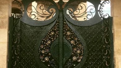 9 نمونه درب ویلایی پارکینگ دو لنگه