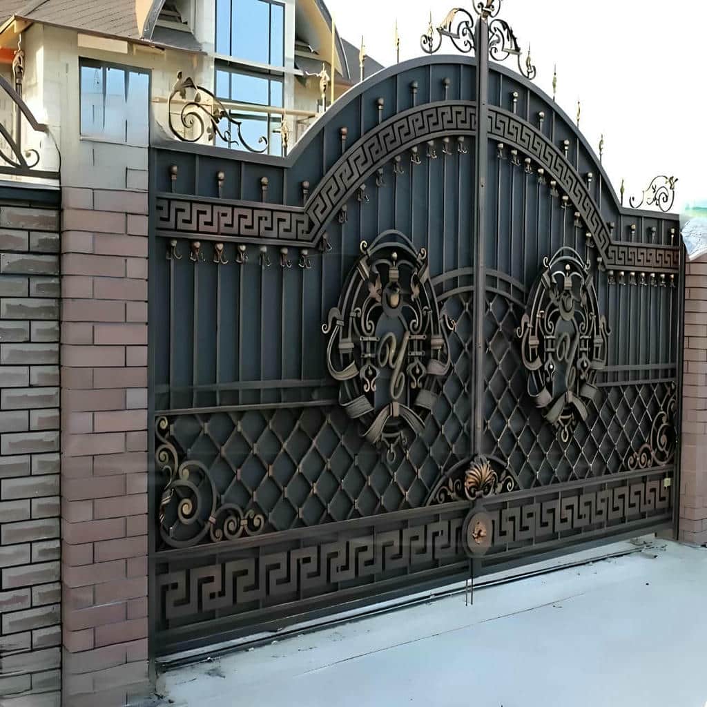 خرید درب باغ آهنی قوسی مقاوم