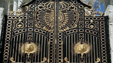 13 طرح درب حیاط نمای آجری