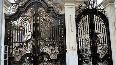 8 نمونه درب حیاط ورودی جنوبی