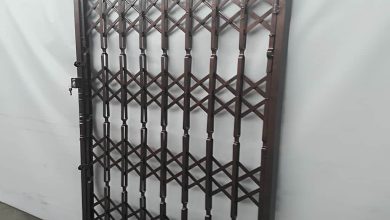 14 نمونه درب آکاردئونی چهار گل لوزی