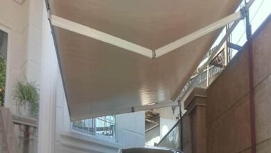 سایبان مغازه برقی نمای فروشگاه