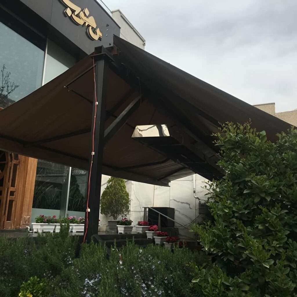 سایبان دوطرفه رنگ اختصاصی