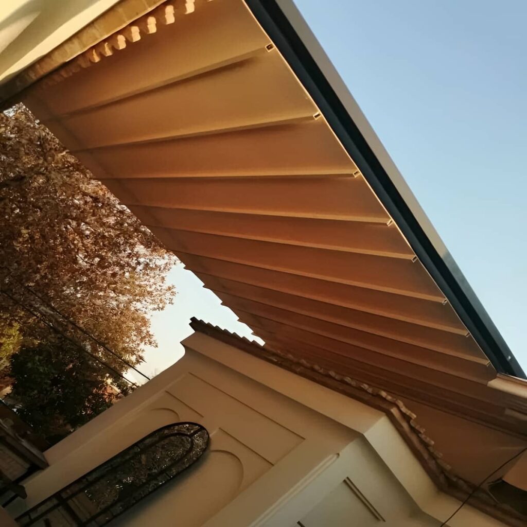 سایبان دوطرفه برقی مدرن