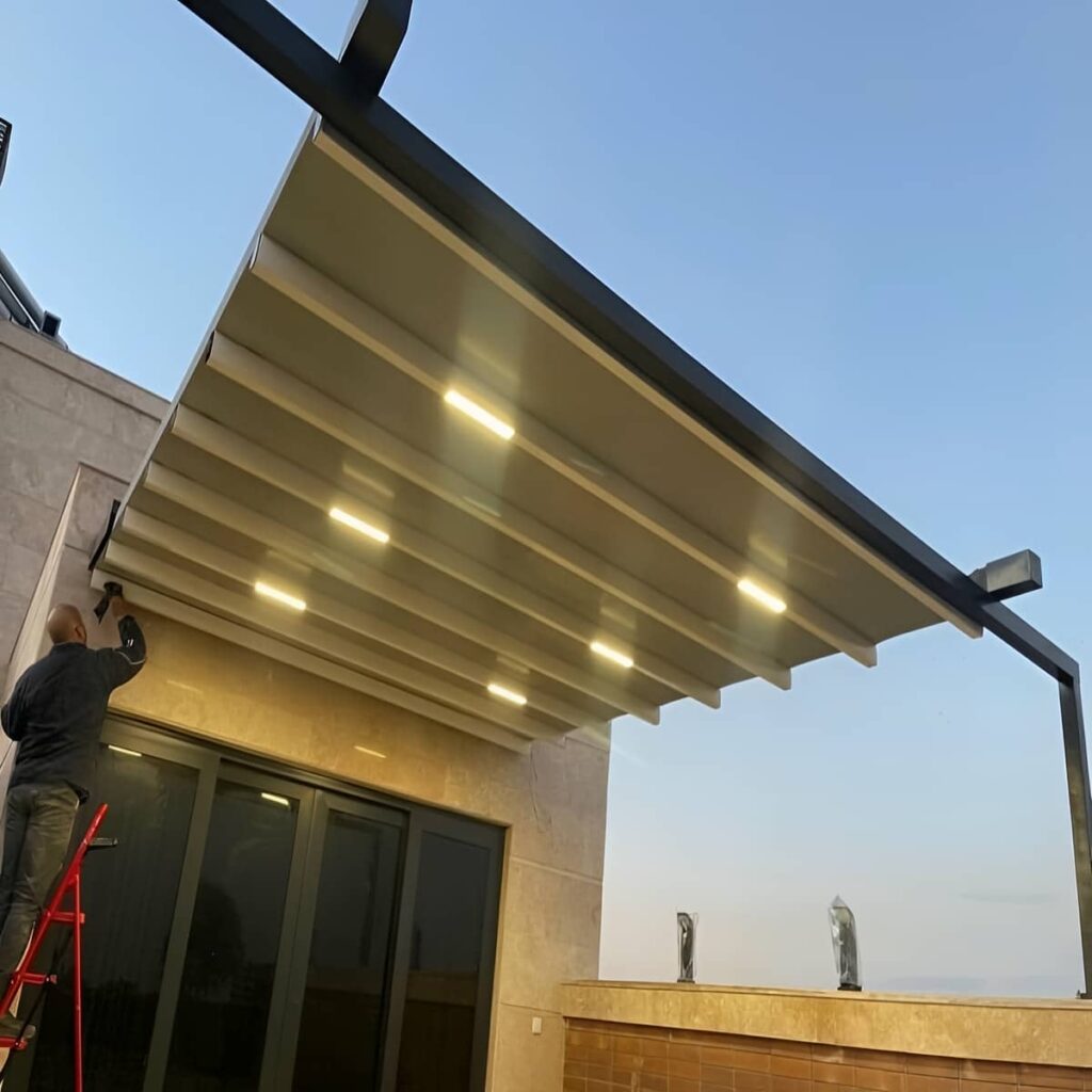 سایبان تاشو مغازه کوچک سایبان تاشو مغازه کوچک