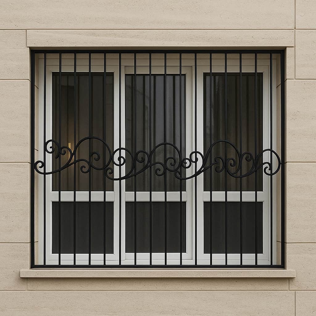 حفاظ پنجره دوجداره سفارشی با پوشش رنگ