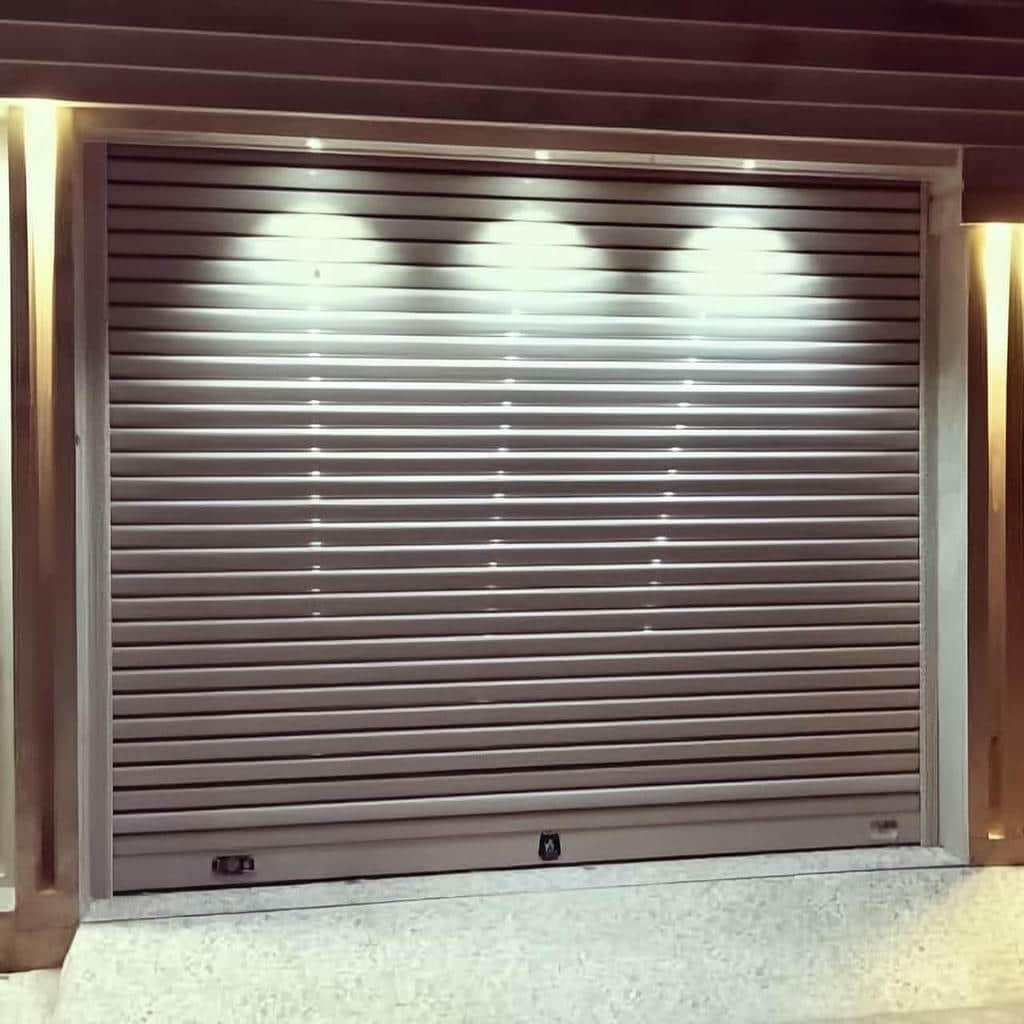 درب کرکره ای سفارشی فلزی ورودی مغازه