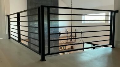 نرده فلزی بالکن با طراحی سفارشی