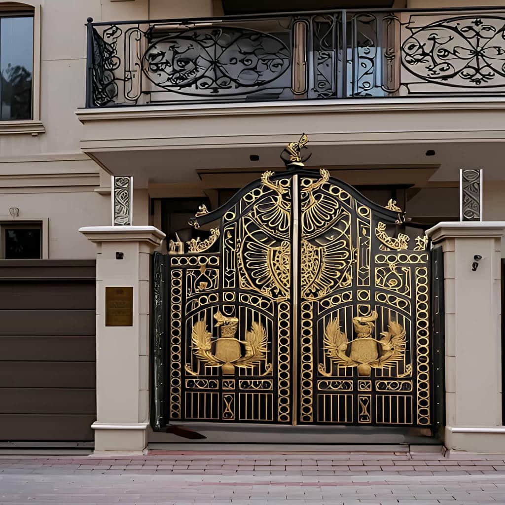 درب باغی با طراحی هماهنگ محیط