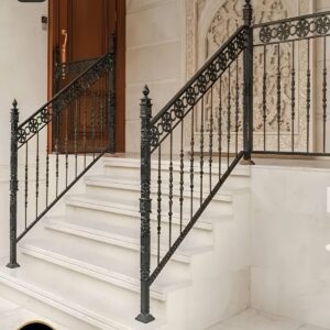 نرده فرفورژه راه پله طرح کلاسیک