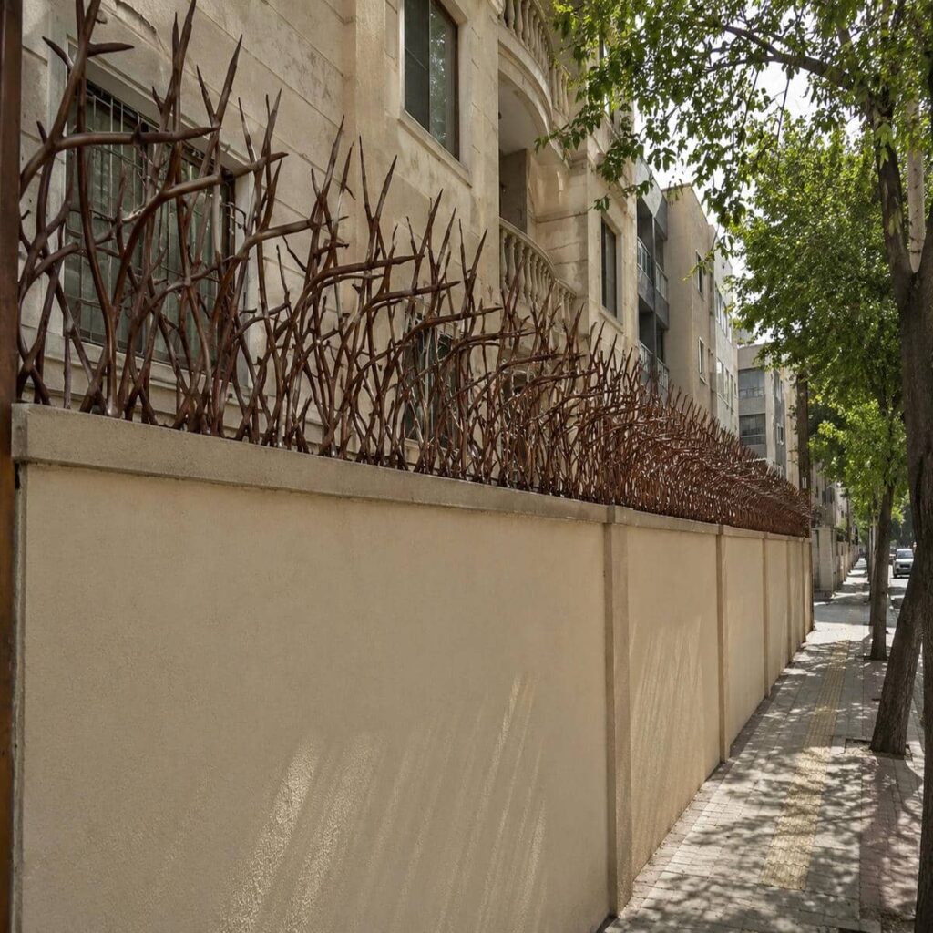 حفاظ روی دیوار مدل شاخ گوزنی فلزی